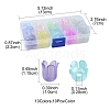 9 Colors Transparent Acrylic Beads Caps OACR-FS0001-72-4