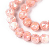 Anti-Tarnish Electroplate Glass Beads Strands GLAA-N010-10mm-05-2