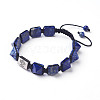 Natural Lapis Lazuli Braided Bead Bracelets BJEW-I273-J08-1