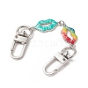 Printed Alloy Link Chain Purse Strap Extenders AJEW-BA00098-01-4
