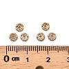 Brass Rhinestone Spacer Beads X-RB-A014-L4mm-01LG-NF-3