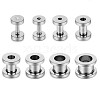 304 Stainless Steel Ear Plugs Gauges WG10FF3-103-3