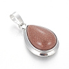 Synthetic Goldstone Pendants G-L512-C15-2