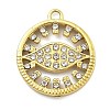 Ion Plating(IP) 304 Stainless Steel Rhinestone Pendants STAS-U034-06G-1