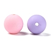 Rubberized Style Imitated Silicone Acrylic Beads MACR-T048-01A-14-2