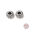 925 Sterling Silver Corrugated Beads STER-P053-09B-AS-1