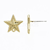 Alloy Stud Earring Findings PALLOY-T064-74LG-RS-3