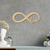 Word Love Laser Cut Unfinished Basswood Wall Decoration WOOD-WH0113-097-7