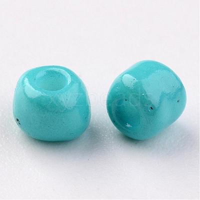 6/0 Baking Paint Glass Seed Beads X-SEED-S003-K10-1