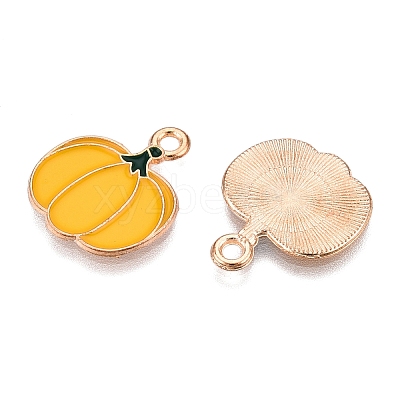 Thanksgiving Day Theme Alloy Enamel Pendants ENAM-T020-35O-1