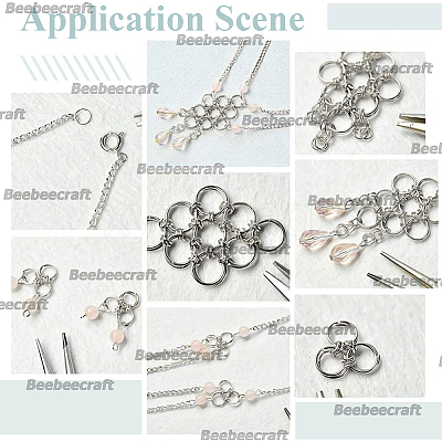 120Pcs Brass Split Rings KK-BBC0023-11B-1