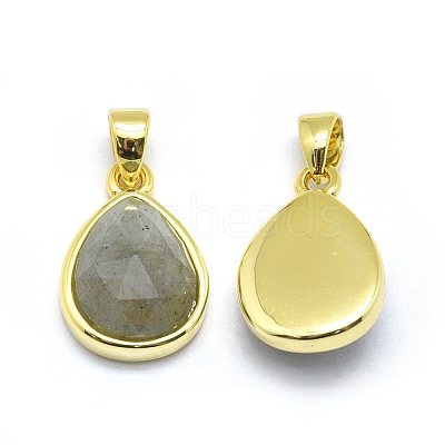 Natural Labradorite Pendants G-O176J-07G-1