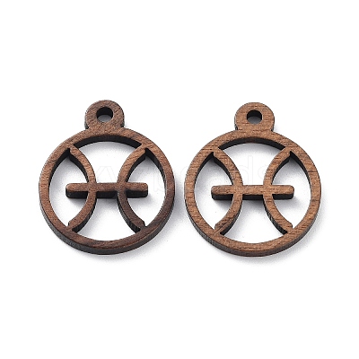 Walnut Wood Laser Cut Pendants WOOD-Q051-07I-1
