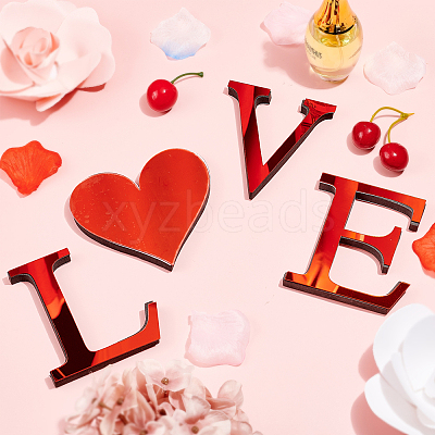 Acrylic Mirror Wall Stickers Decal DIY-CN0001-13B-M-1