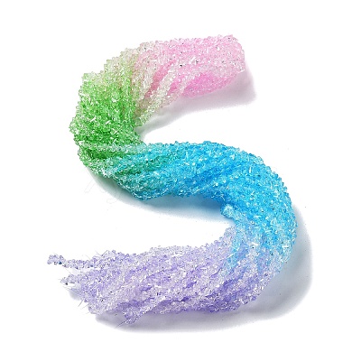 Transparent Glass Bead Strands LS-GLAA-H023-03E-1