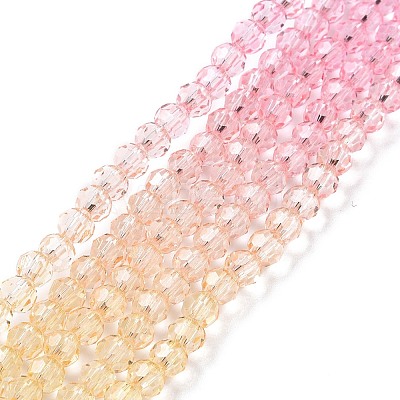 Transparent Glass Beads Strands X-GLAA-E036-07B-1