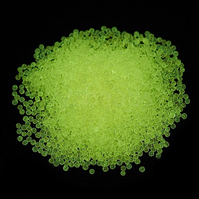 Luminous Transparent Glass Seed Round Beads GLAA-F124-D06-B-1