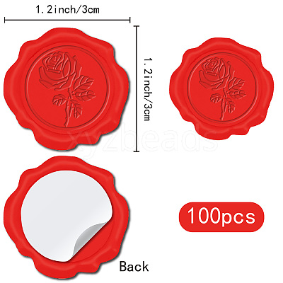 Adhesive Wax Seal Stickers DIY-CP0010-69C-1