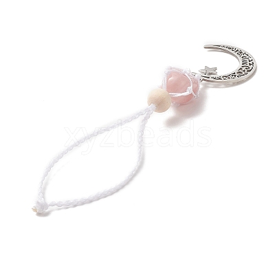 Moon 201 Stainless Steel Pendant Decorations HJEW-JM00958-1