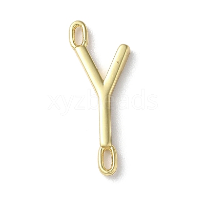 Rack Plating Brass Connector Charms KK-P245-07G-Y-1