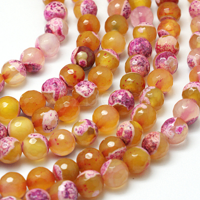 Natural Fire Crackle Agate Bead Strands G-K166-06F-8mm-05-1