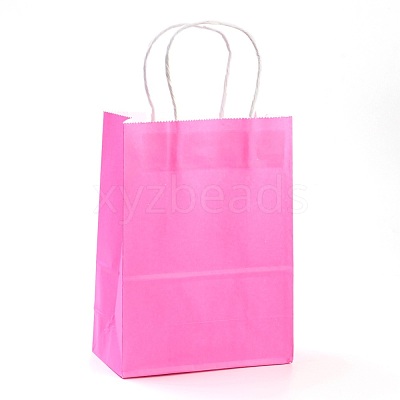 Pure Color Kraft Paper Bags AJEW-G020-D-02-1