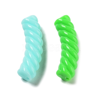 Opaque Acrylic Beads X-OACR-A016-03-1