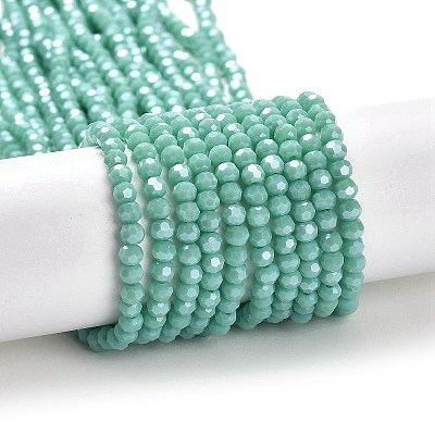 Electroplate Opaque Glass Beads Strands LS-EGLA-A035-P3mm-A14-1