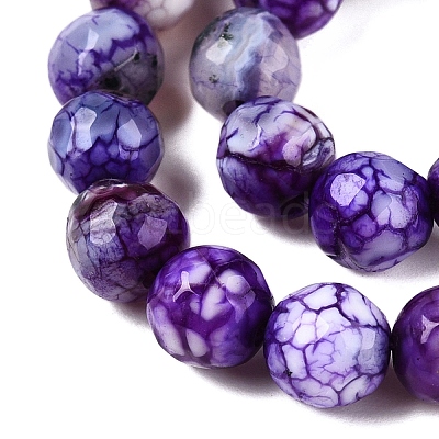 Natural Crackle Agate Beads Strands X-G-T119-01A-05-1