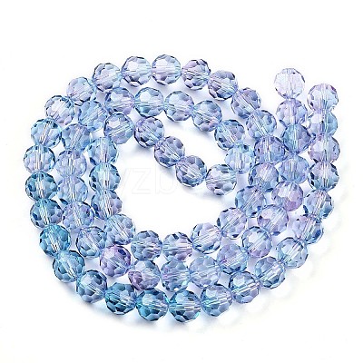 Baking Paint Transparent Glass Beads X1-DGLA-A035-T10mm-A06-1