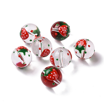 Transparent Glass Beads LAMP-B021-03B-14-1