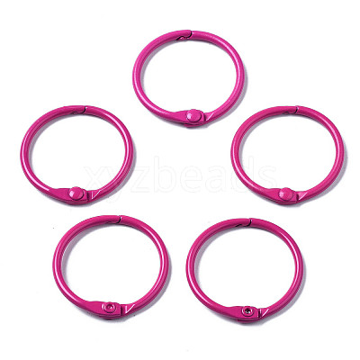 Spray Painted Iron Split Key Rings IFIN-T017-01H-1