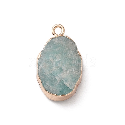 Natural Green Aventurine Pendants G-K333-01B-1