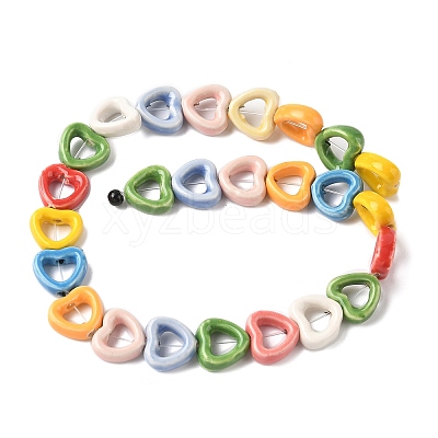 Handmade Porcelain Beads Strands PORC-Z002-01D-1