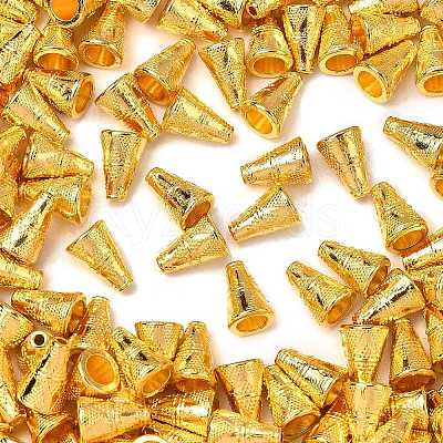 Tibetan Style Cone Alloy Bead Caps TIBE-Q044-13G-RS-1