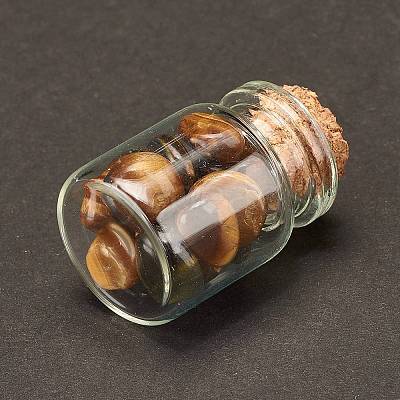 Transparent Glass Wishing Bottle Decoration DJEW-A001-01C-12-1