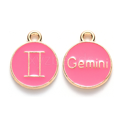 Alloy Enamel Pendants X-ENAM-S124-01A-03I-1