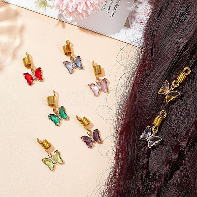 Aluminum Hair Dreadlocks Braiding HJEW-AB00034-1