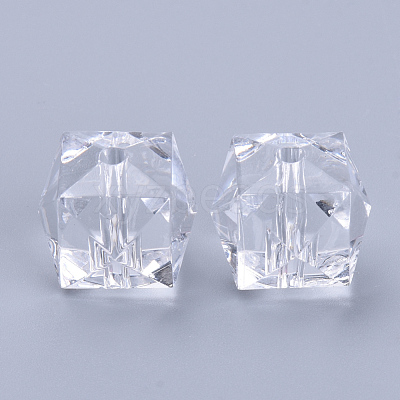 Transparent Acrylic Beads TACR-Q259-10mm-V01-1