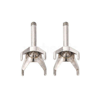 304 Stainless Steel Stud Earring Findings STAS-B091-02C-06P-1