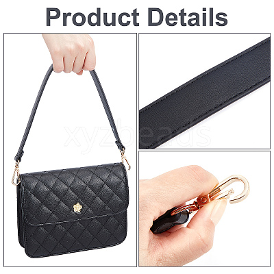 PU Imitation Leather Bag Handles DIY-WH0185-48B-1
