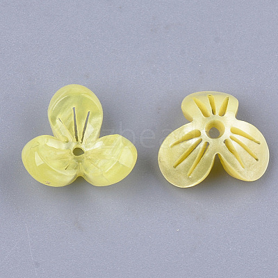 Cellulose Acetate(Resin) Bead Caps X-KK-S161-04C-1