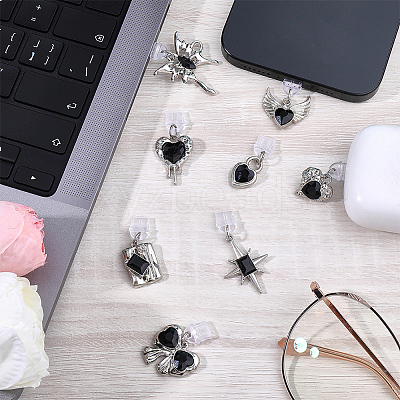 8Pcs Plastic Mobile Dustproof Plugs HJEW-SC00197-1