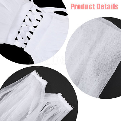 1Pc Polyester Gauze Tippet AJEW-GL0003-25C-02-1