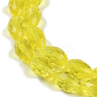 Transparent Glass Beads Strands EGLA-N013-T8mm-D26-1