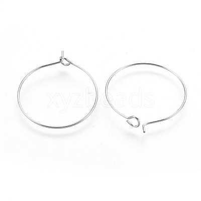 316 Surgical Stainless Steel Hoop Earring Findings STAS-P221-01A-P-1