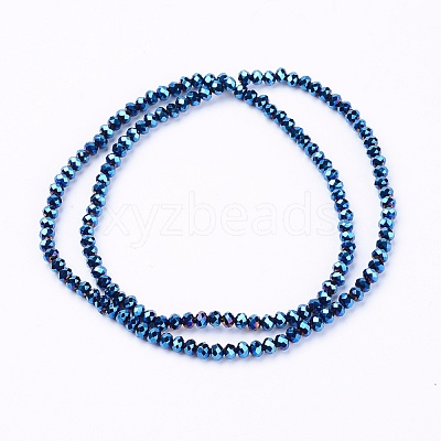 Electroplate Glass Bead Strands EGLA-R080-4mm-M-1