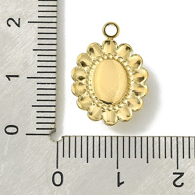 Ion Plating(IP) Real 14K Gold Plated 304 Stainless Steel with Glass Pendant FIND-Z028-30H-1
