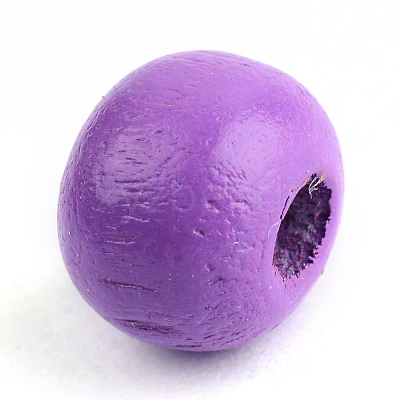 Natural Wood Beads WOOD-S662-13x14mm-A12-1
