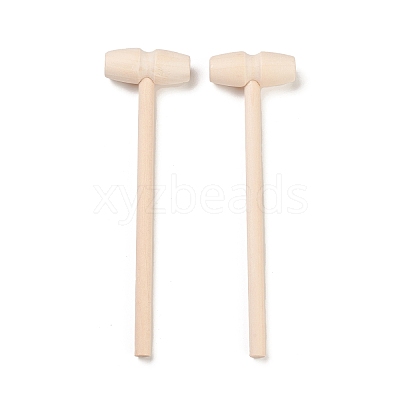Mini Grass Wooden Hammers WOOD-C003-01-1